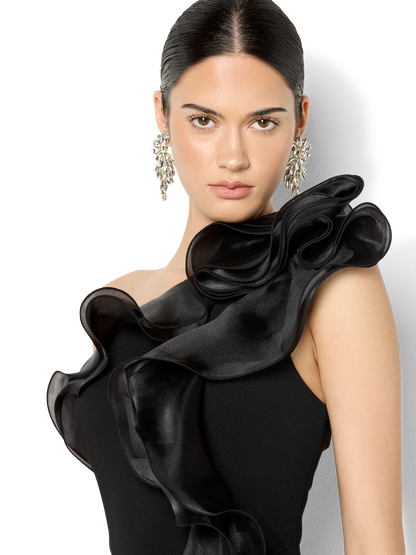 Adelyn Black Organza Gown