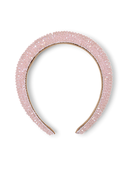 Ainsley Pink Beaded Headband
