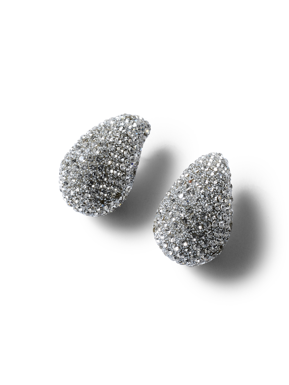 Alastair Silver Crystal Tear Drop Earrings