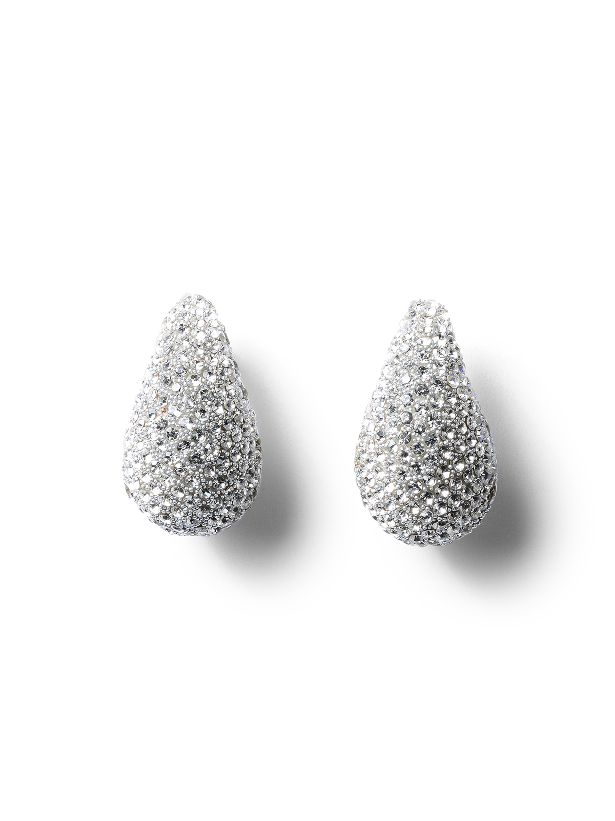 Alastair Silver Crystal Tear Drop Earrings