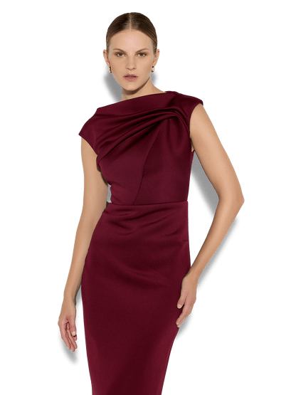 Anya Merlot Cocktail Dress