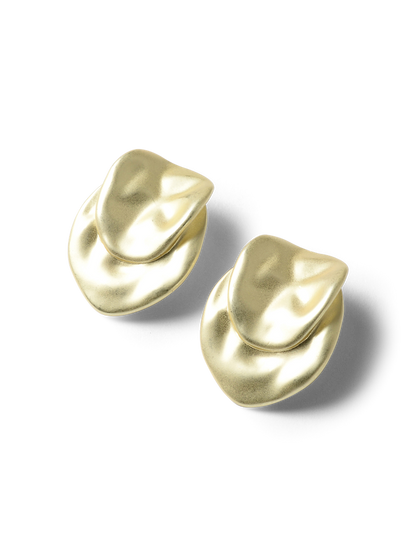 Ash Gold Brushed Earring