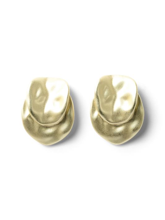 Ash Gold Brushed Earring