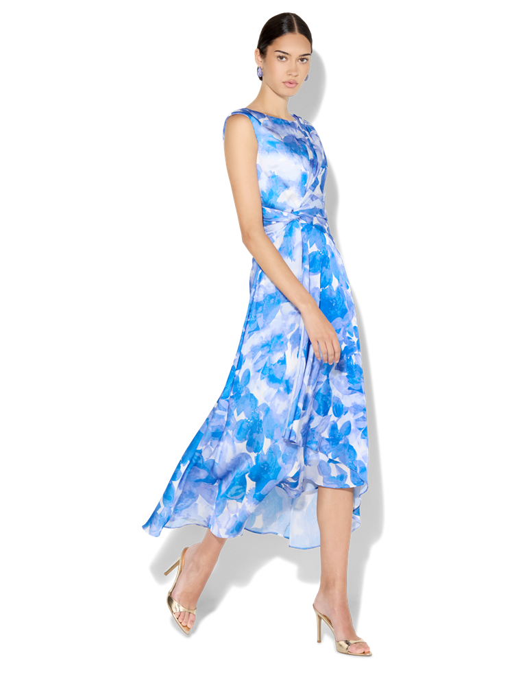 Alaya Sapphire Floral Print Dress