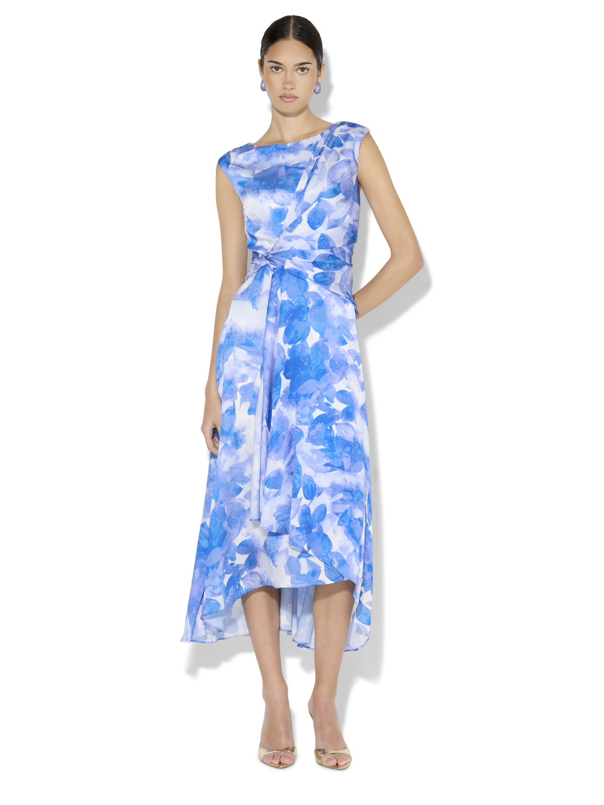 Alaya Sapphire Floral Print Dress