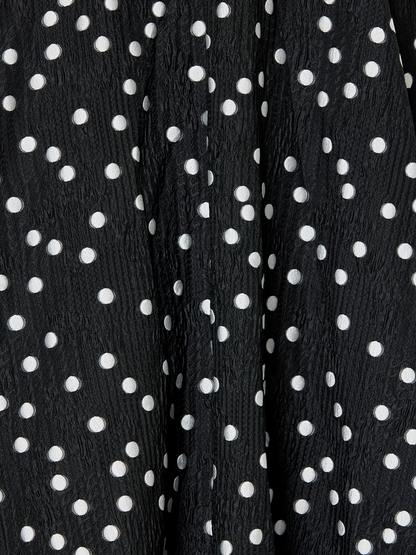 Ascot Polka Dot Midi Dress