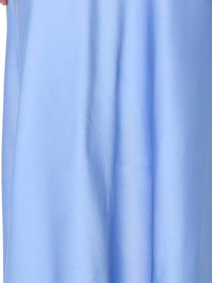 Azalea Periwinkle Satin Maxi Dress