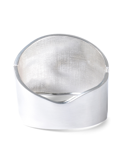Banks Silver Brushed Bangle