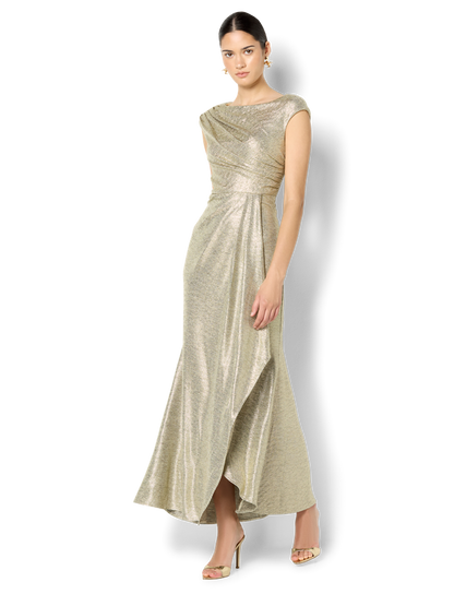 Beck Mink Metallic Maxi Dress