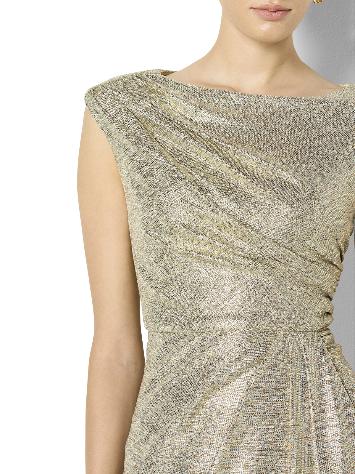 Beck Mink Metallic Maxi Dress