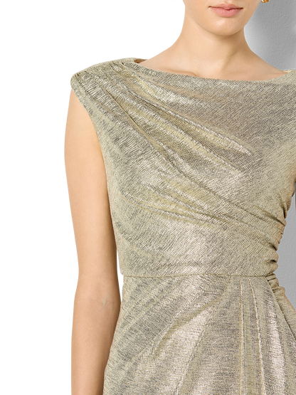 Beck Mink Metallic Maxi Dress