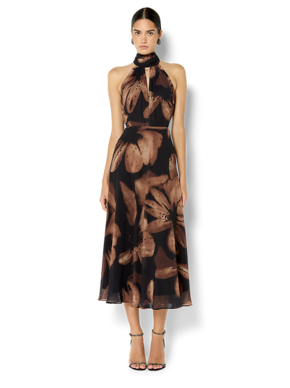 Charlotte Cinnamon Printed Dress