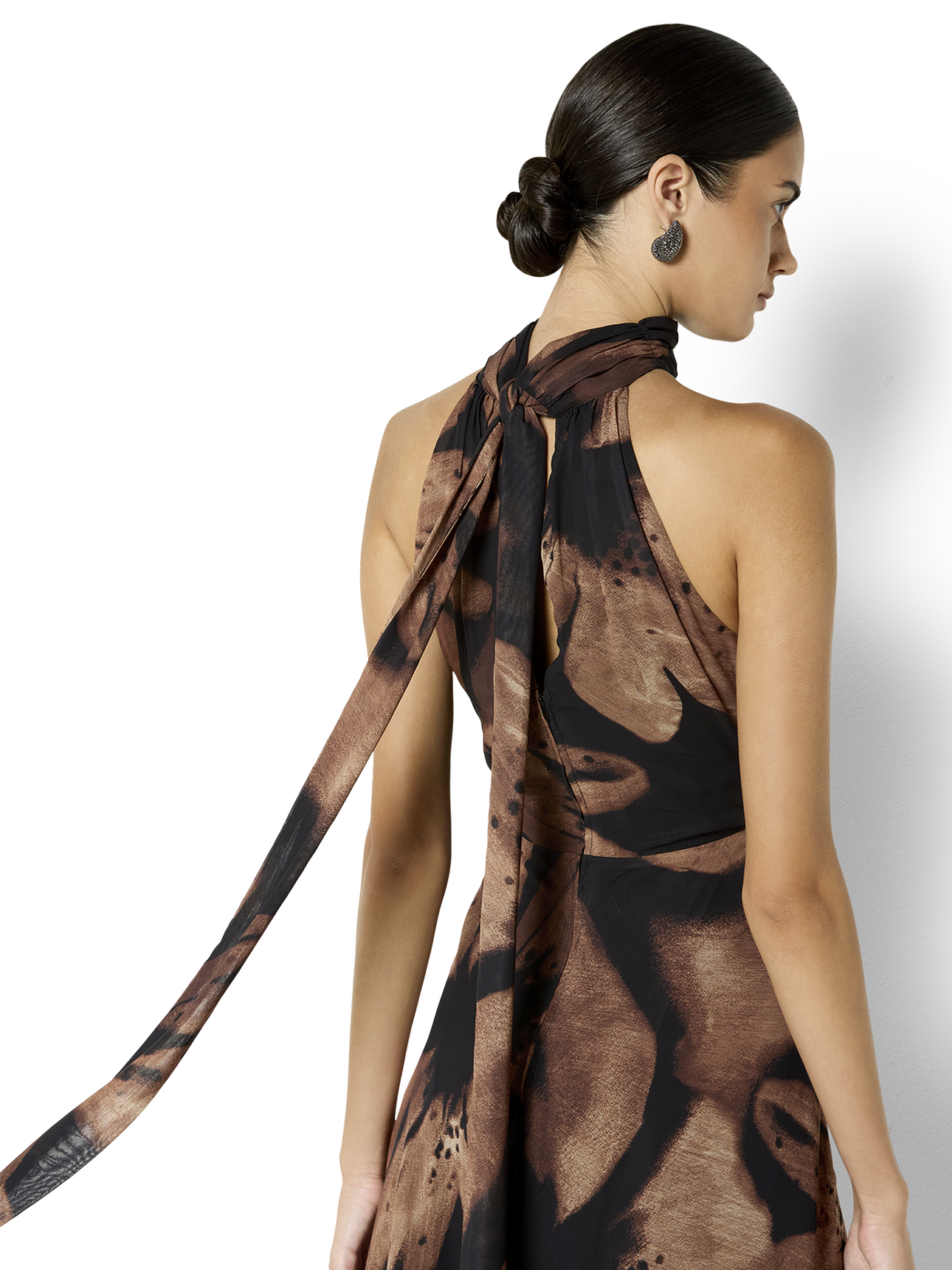 Charlotte Cinnamon Printed Dress