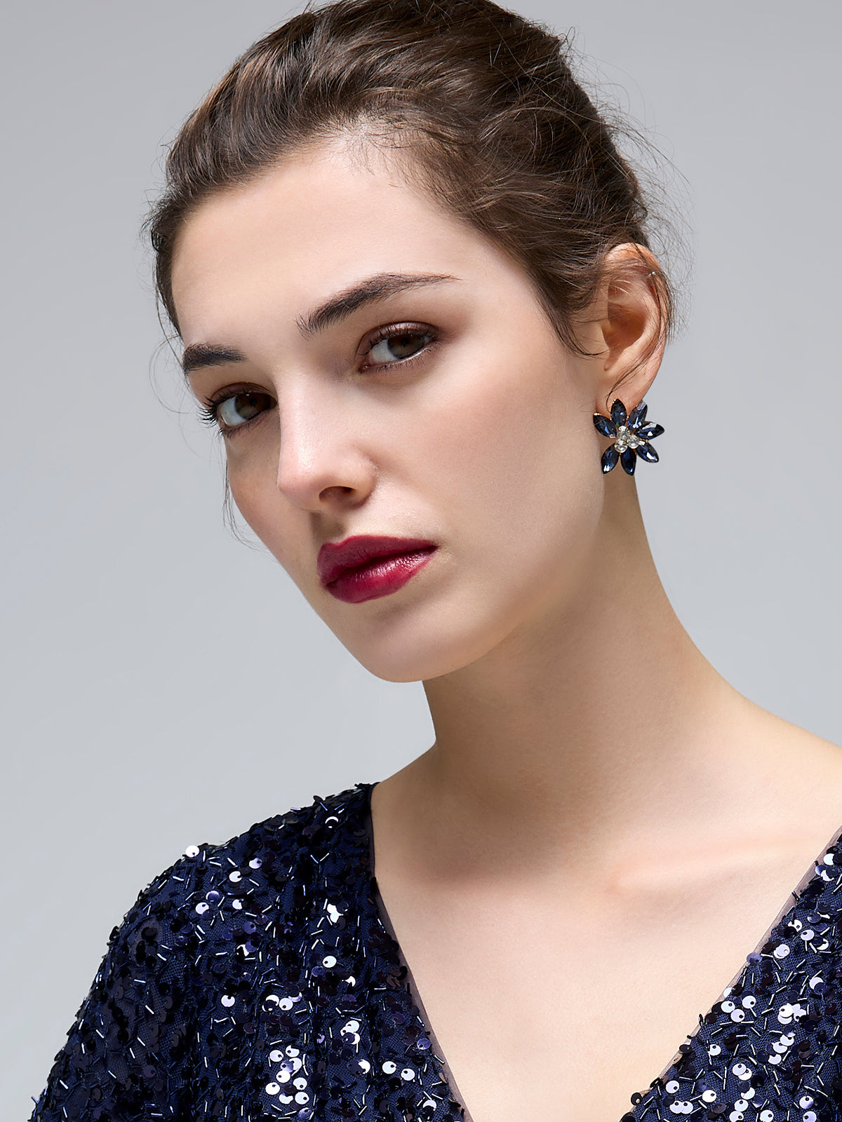 Denver Blue Crystal Earrings