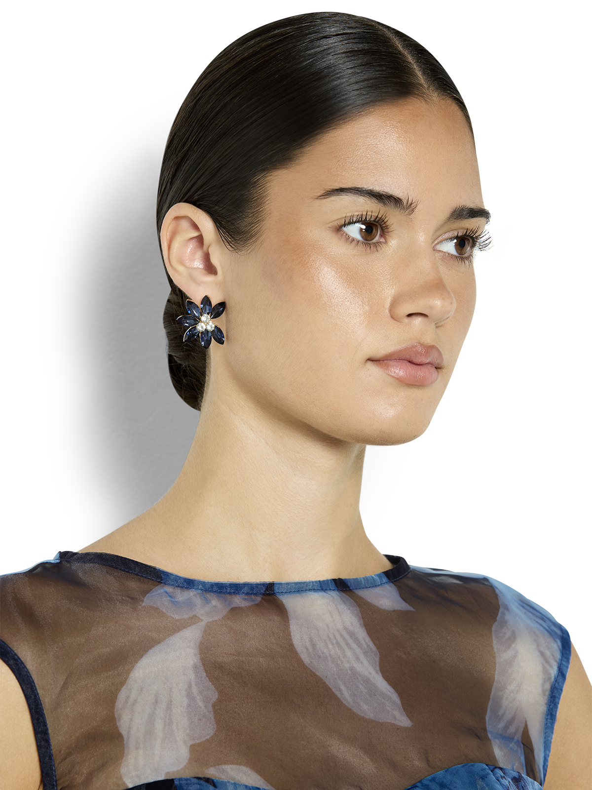 Denver Blue Crystal Earrings