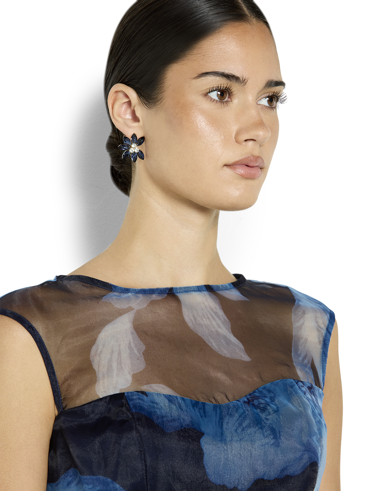 Denver Blue Crystal Earrings