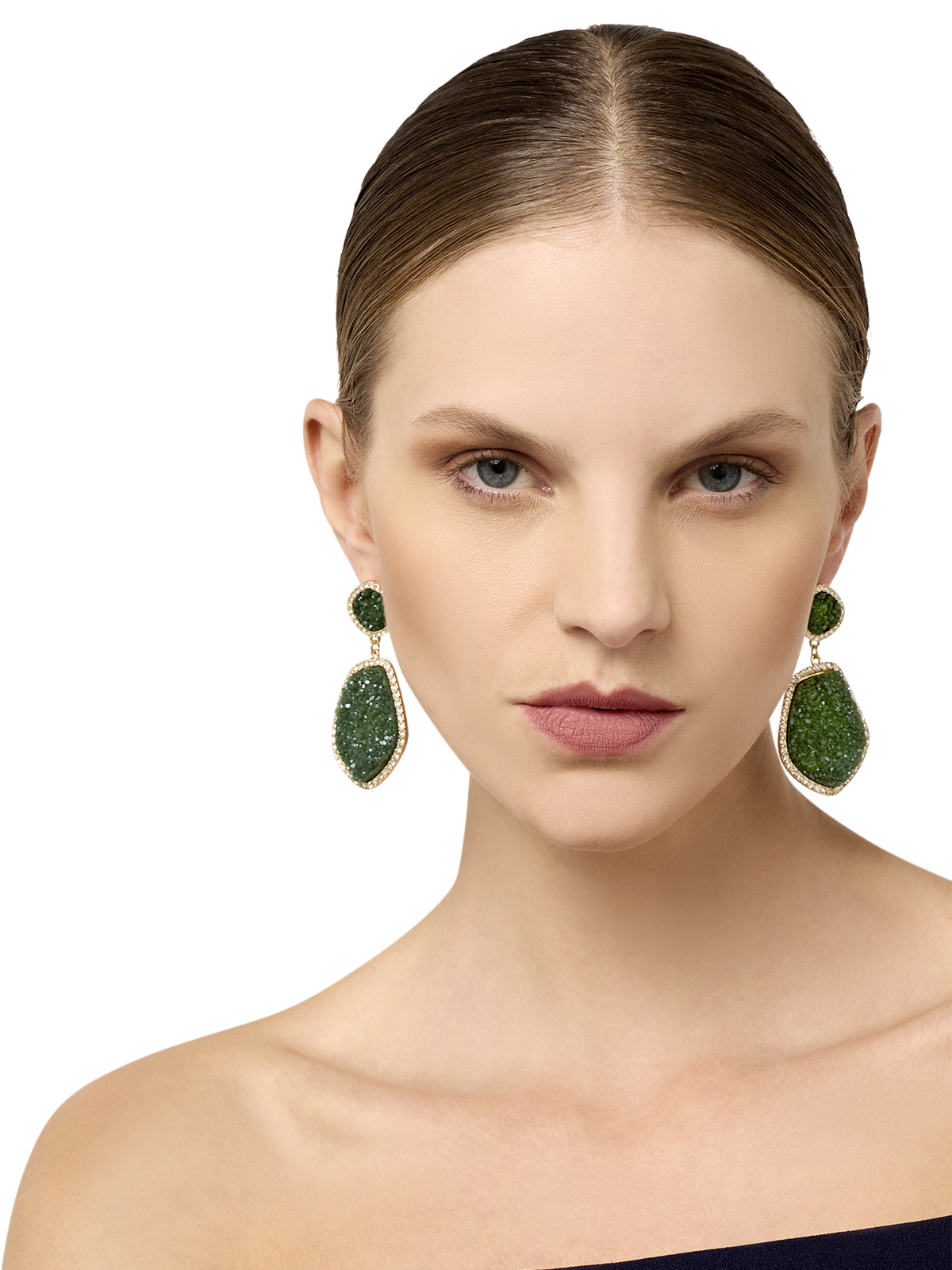 Rhea Emerald Earrings
