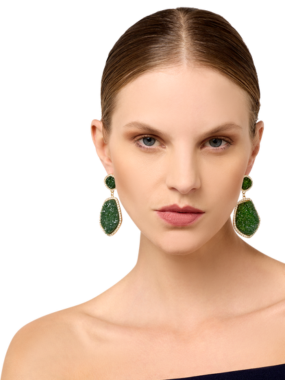 Rhea Emerald Earrings