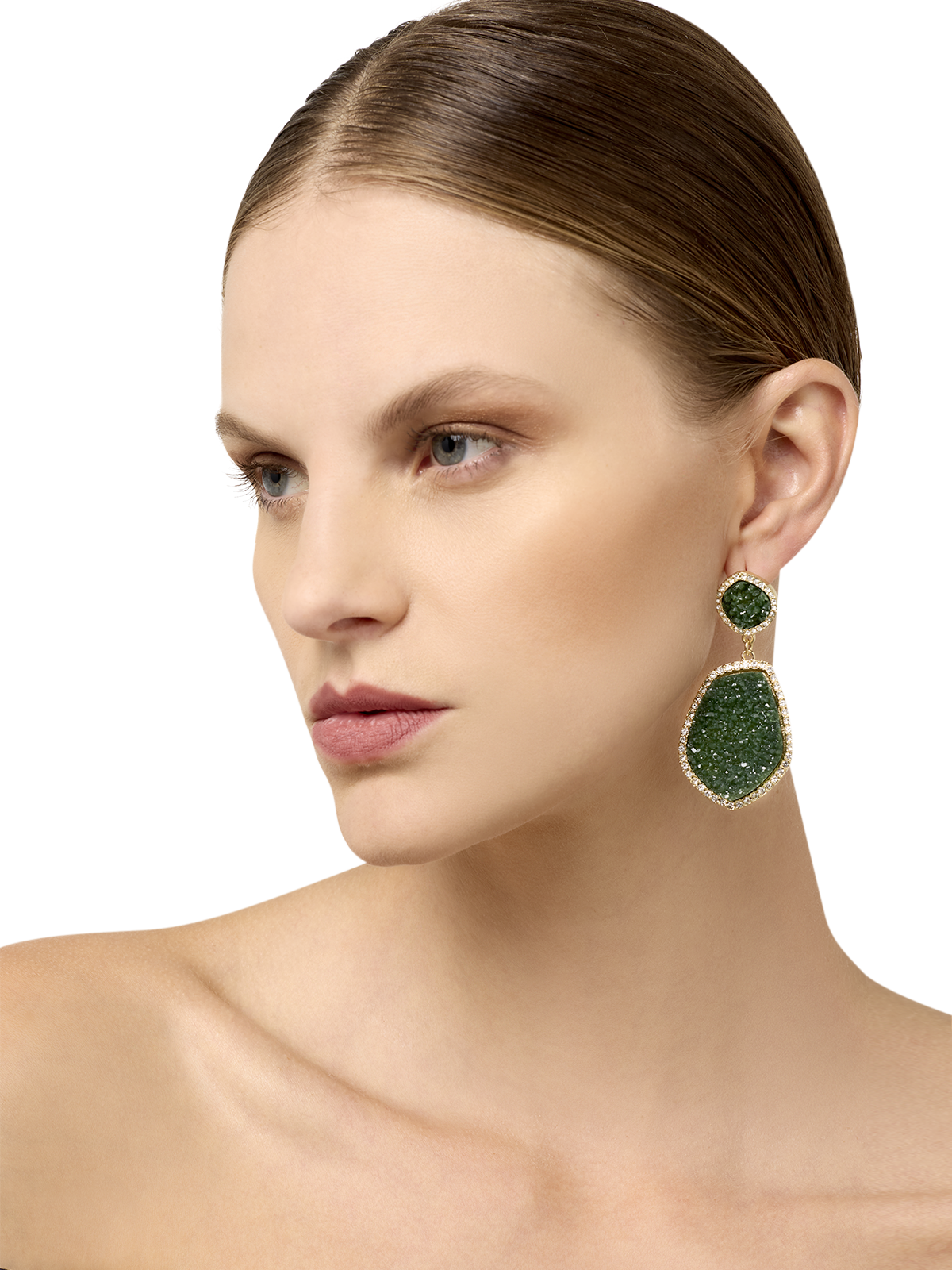 Rhea Emerald Earrings