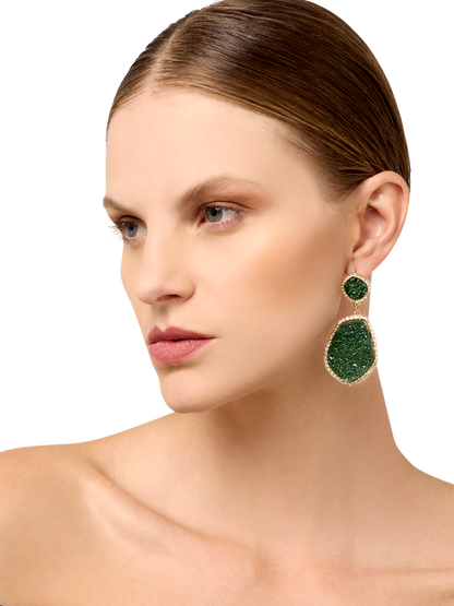 Rhea Emerald Earrings
