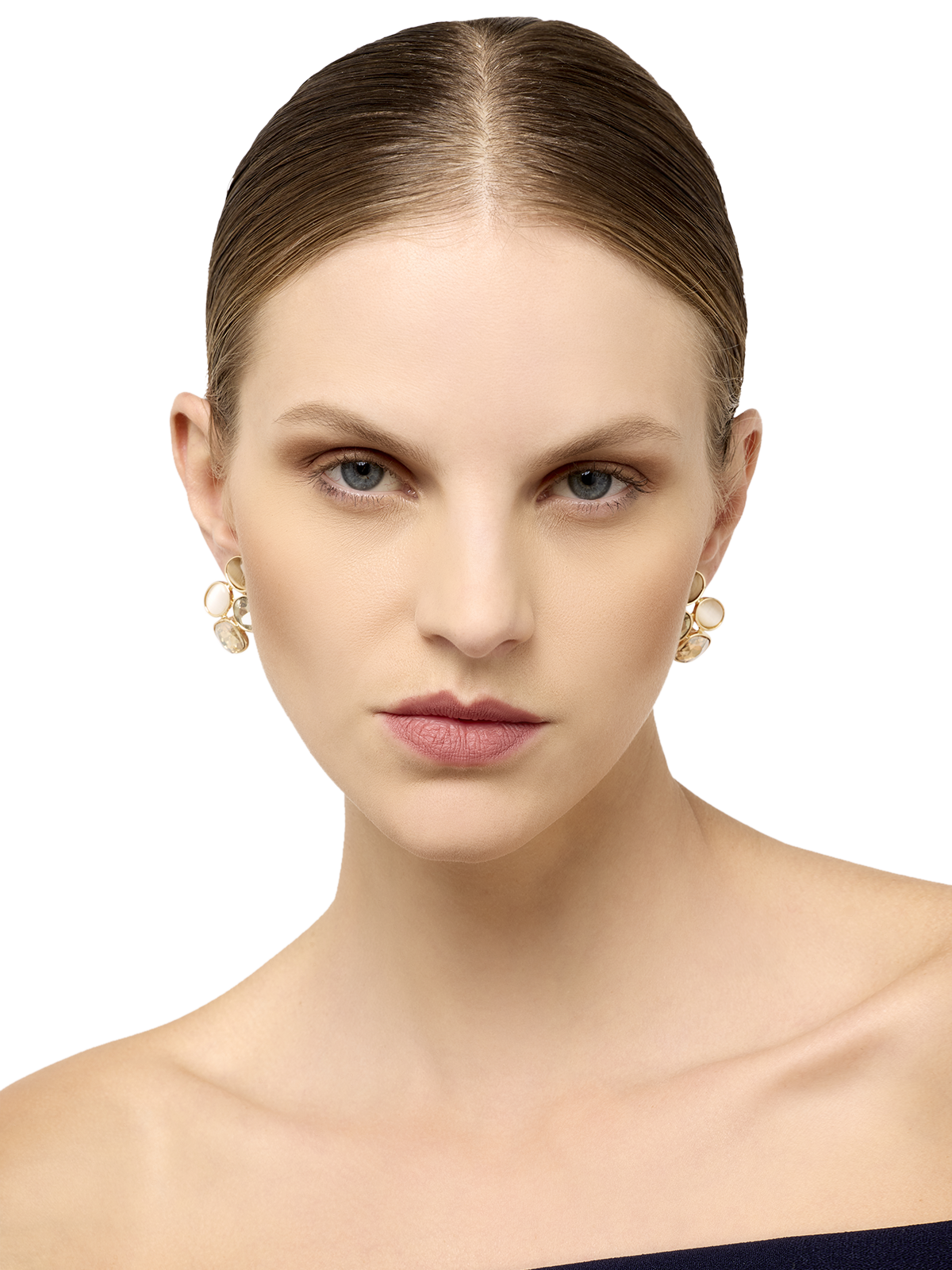 Helen Mink Cluster Earrings