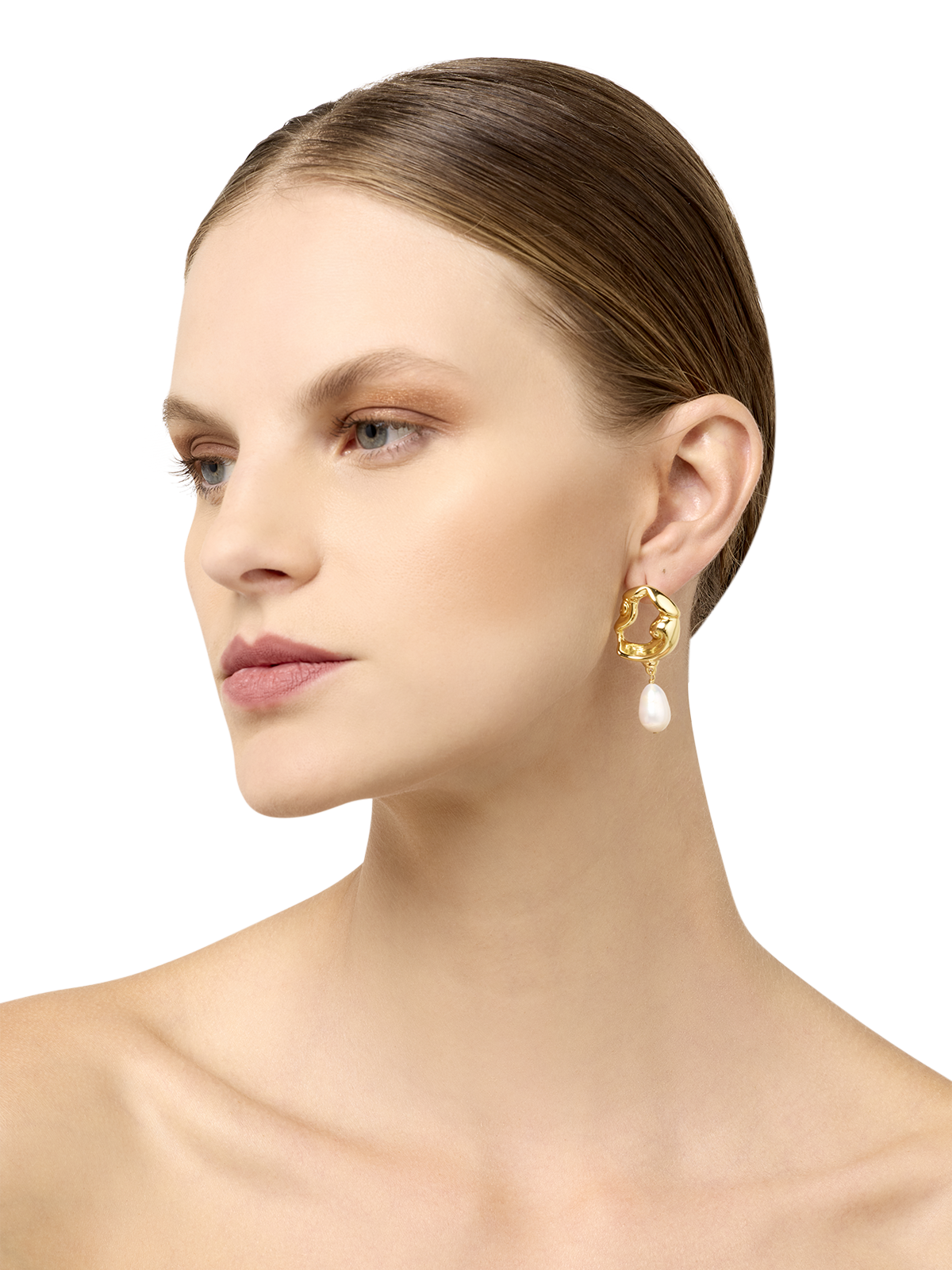Eilish Gold Pearl Earrings