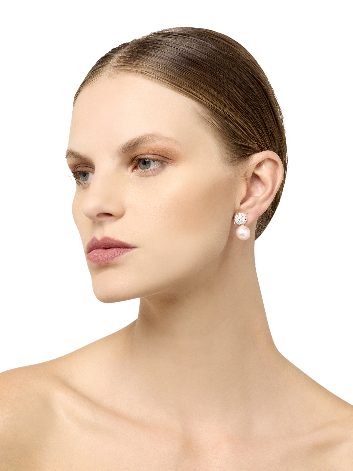 Orphia Pink Pearl Earrings