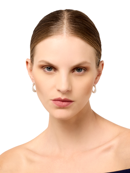 Cordelia Silver Crystal Earrings