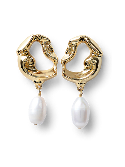 Eilish Gold Pearl Earrings