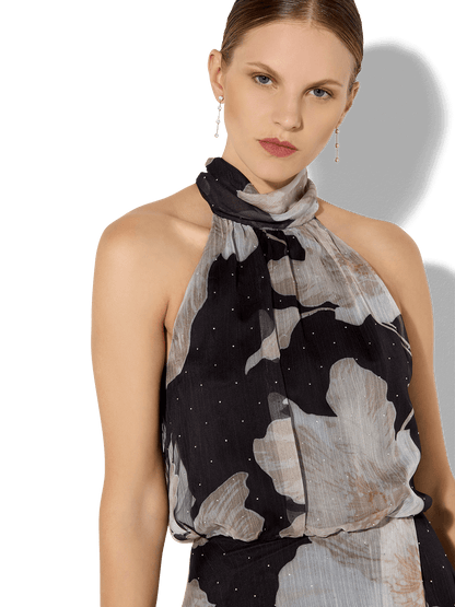 Florian Caramel Printed Maxi