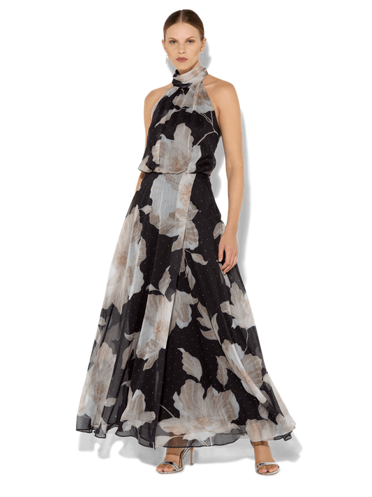 Florian Caramel Printed Maxi