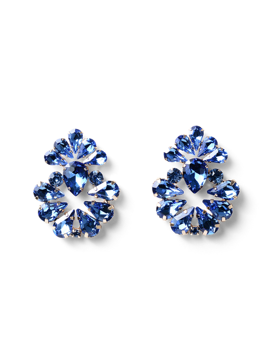 Hugo Blue Crystal Earrings
