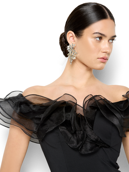 Jaslyn Black Off The Shoulder Gown