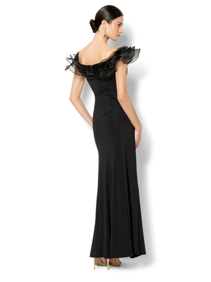 Jaslyn Black Off The Shoulder Gown
