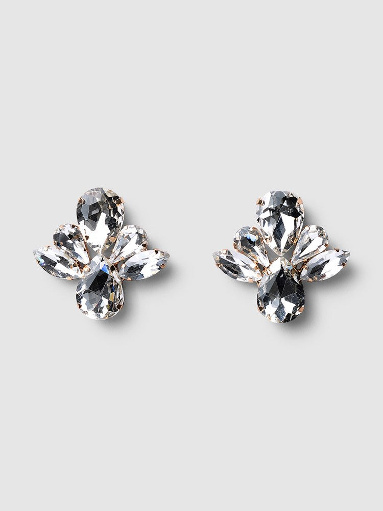 Josephine Crystal Gold Crystal Earrings
