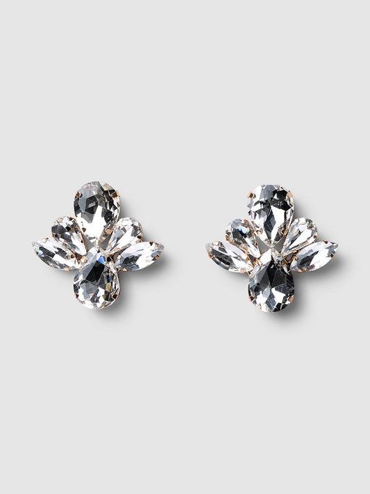 Josephine Crystal Gold Crystal Earrings