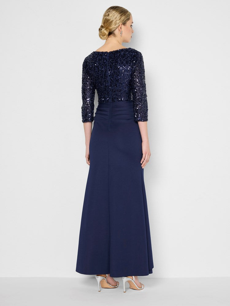 Jules Navy Sequin Gown