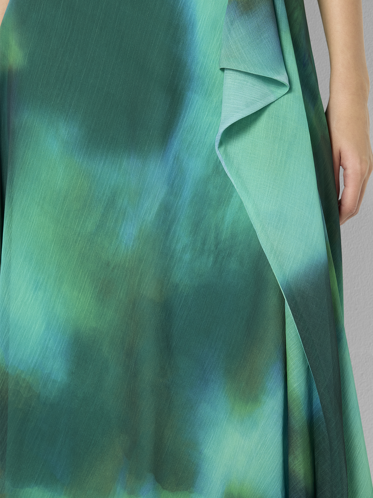 Kallista Emerald Printed Dress