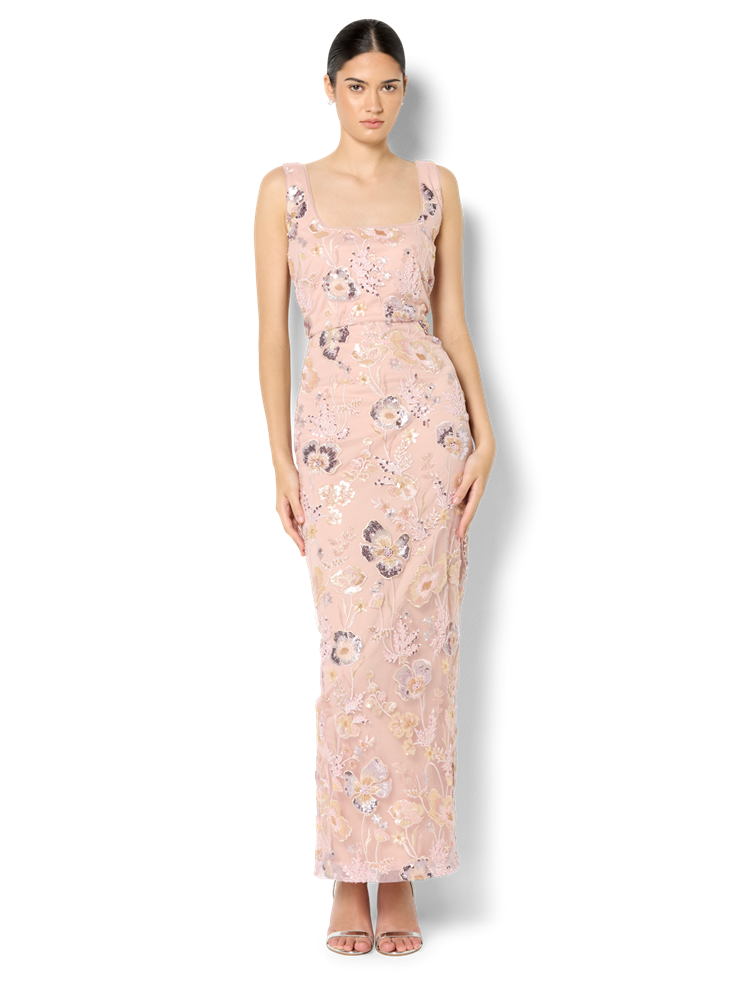 Katalina Pink Sequin Gown