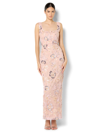Katalina Pink Sequin Gown