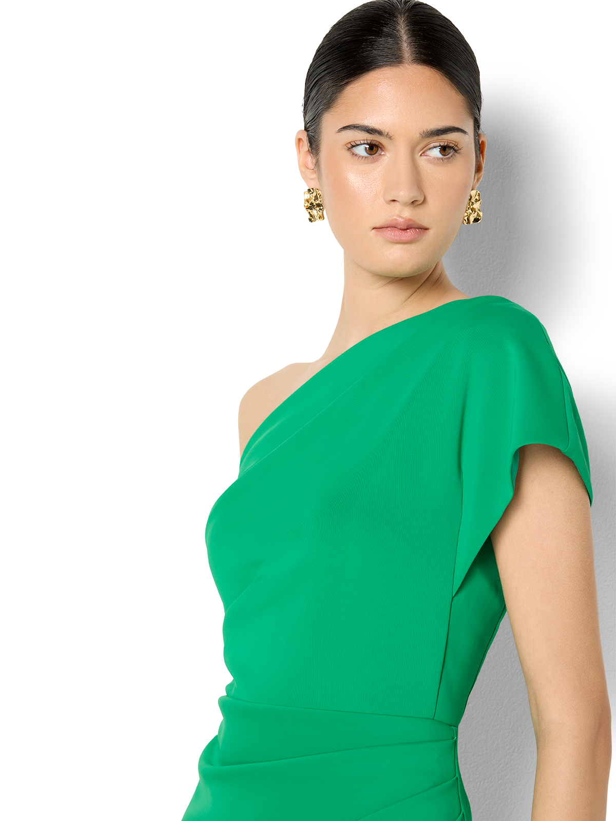 Kennedy Emerald One Shoulder Dress