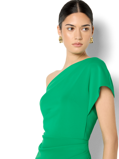 Kennedy Emerald One Shoulder Dress