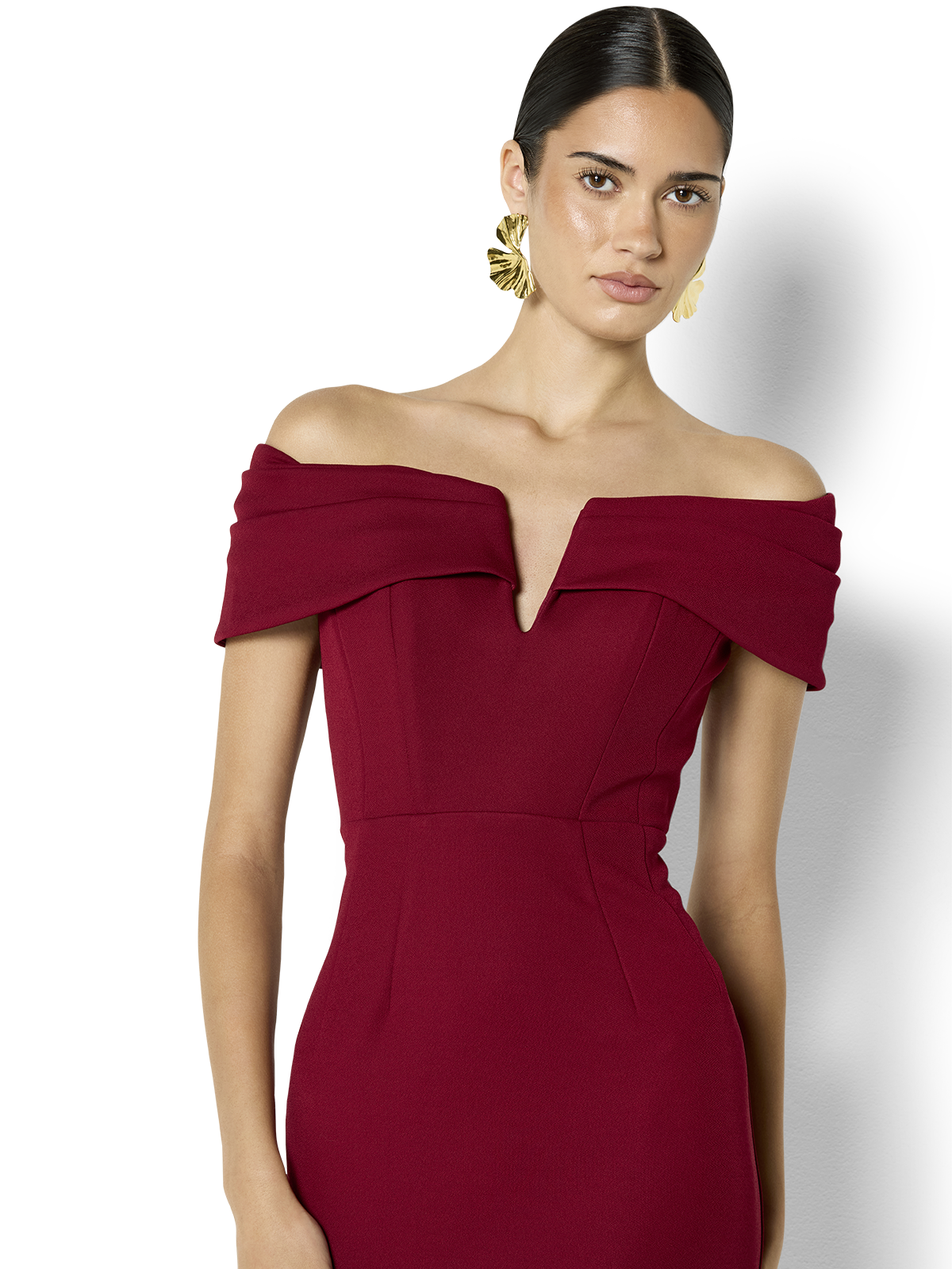 Kadence Merlot Strapless Dress