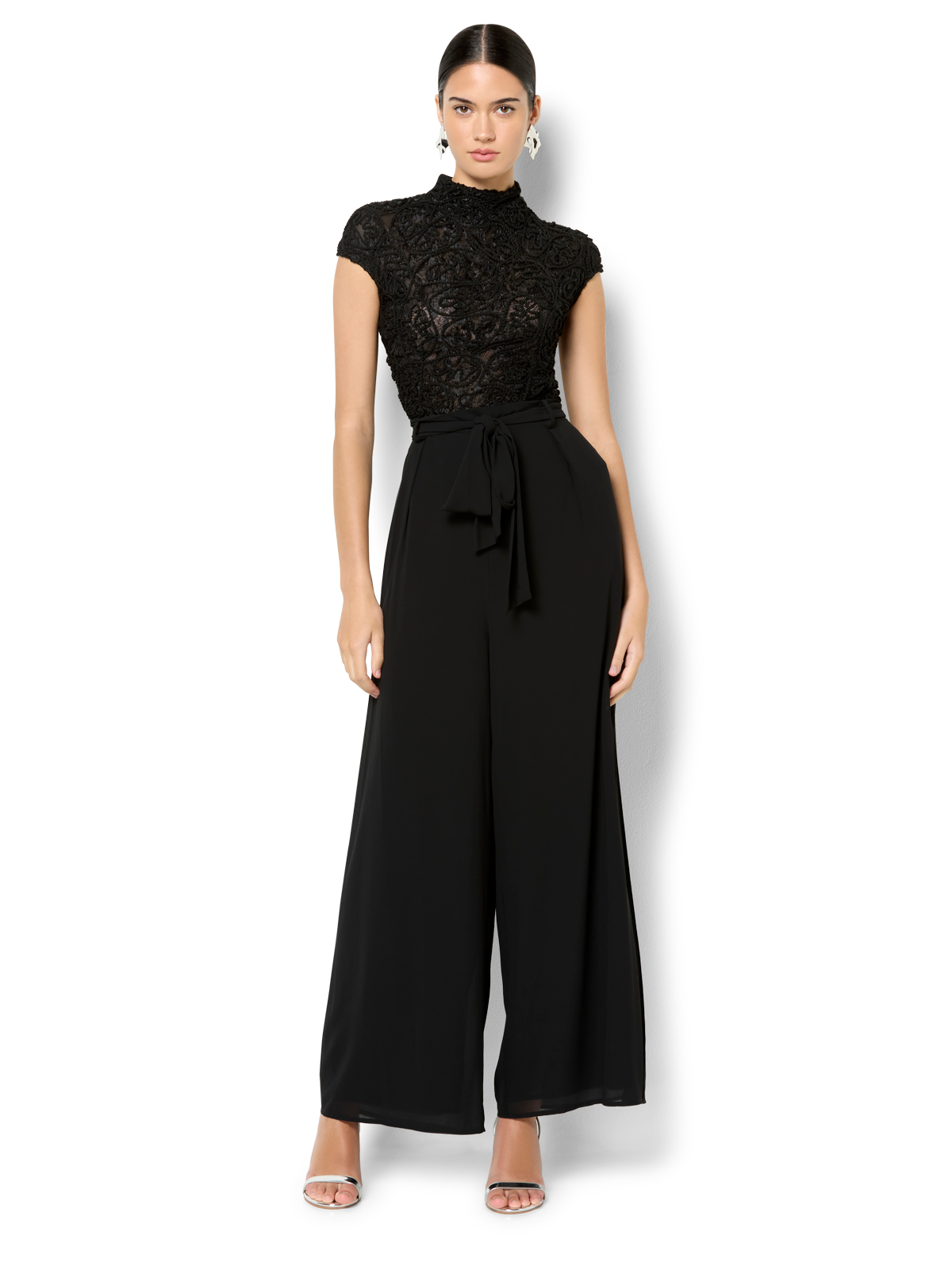 Kalli Black Lace Top