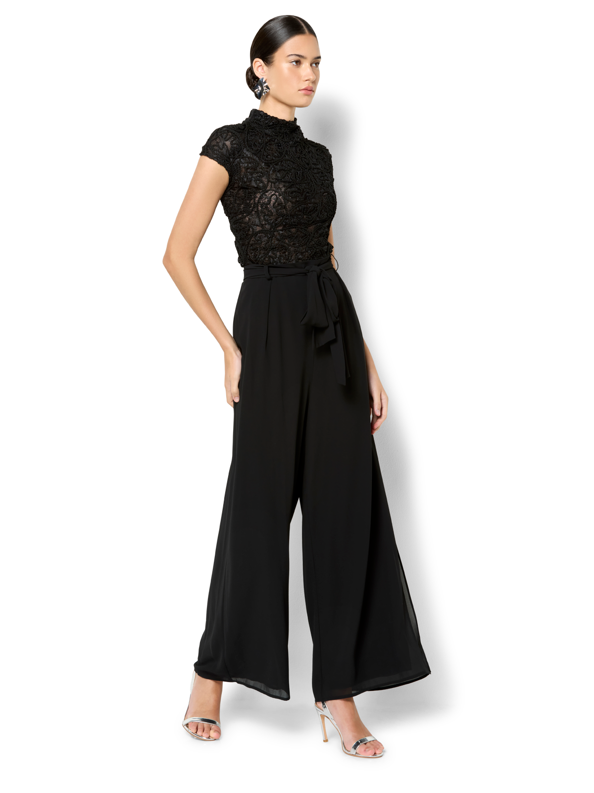 Kalli Black Lace Top