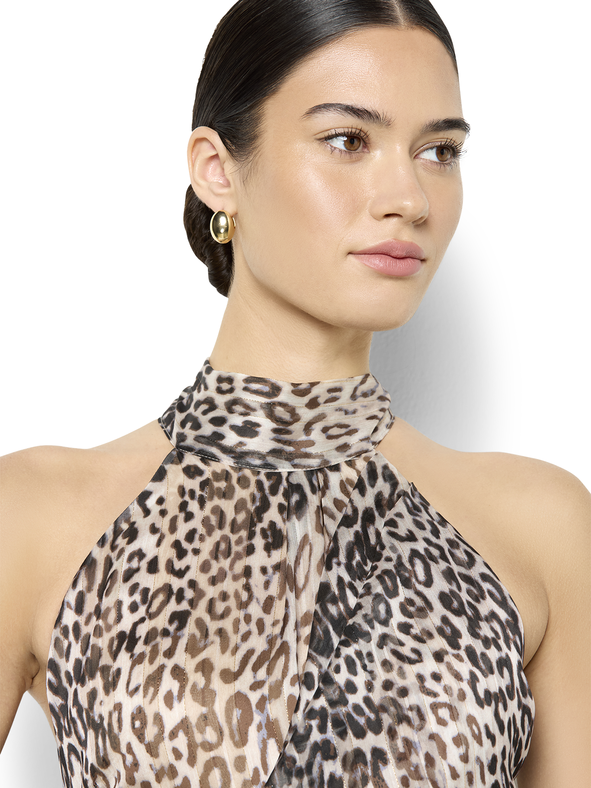 Bridy Gold Button Earrings