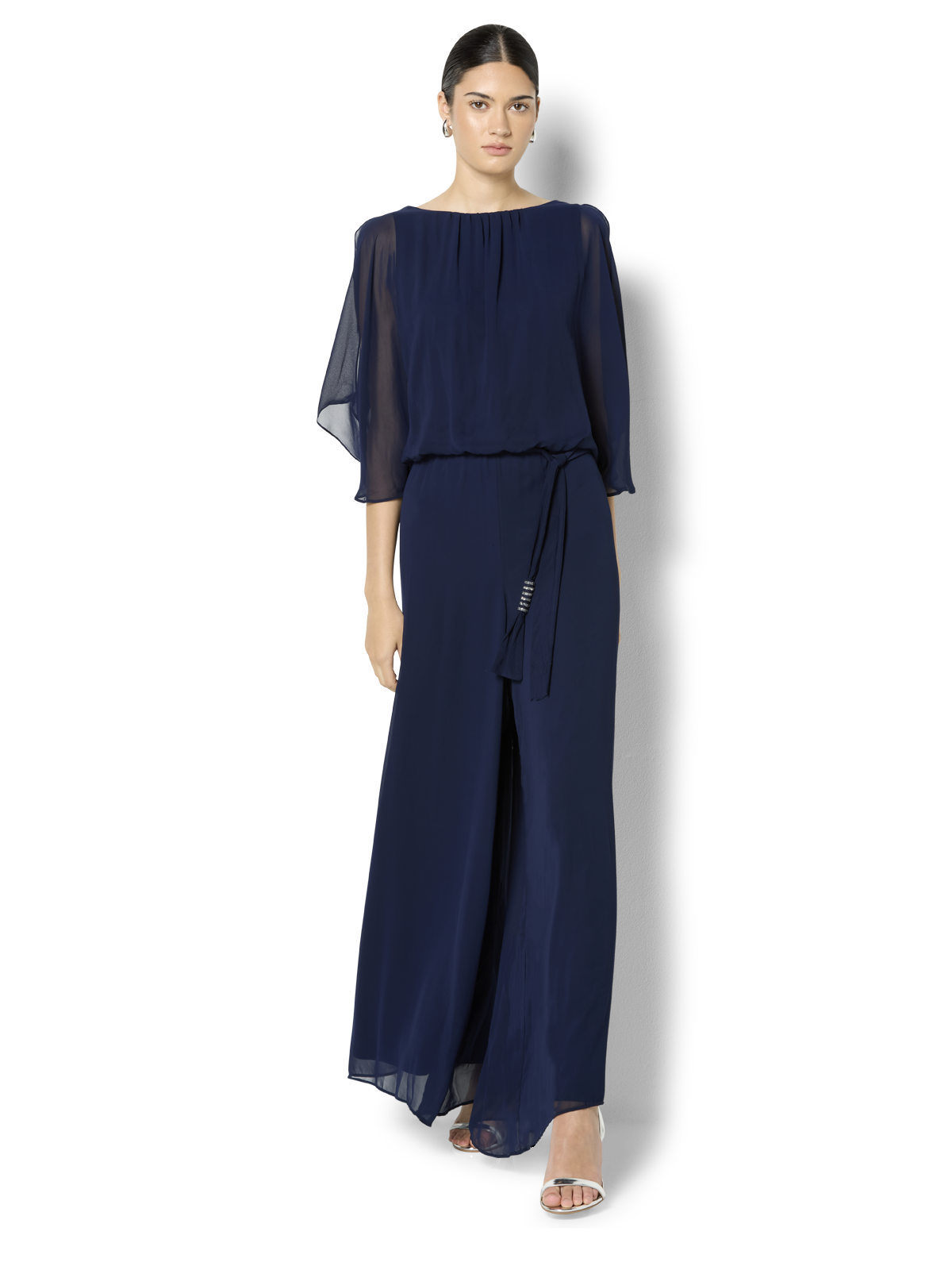 Lucien Navy Chiffon Jumpsuit