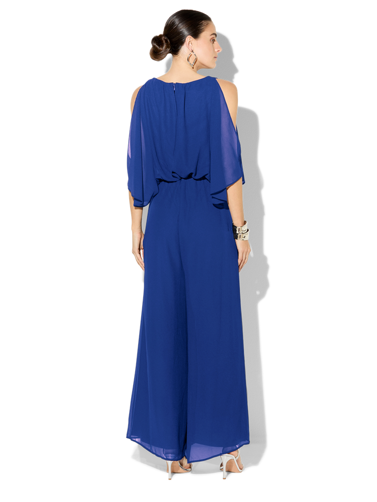 Lucien Sapphire Chiffon Jumpsuit