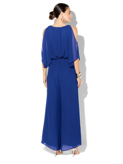Lucien Sapphire Chiffon Jumpsuit