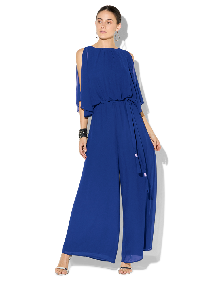 Lucien Sapphire Chiffon Jumpsuit